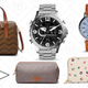 Sydney Satchel, $90 | Frame Shave Kit, $50 | Nate Analog-Digital Stainless Steel Watch, $110 | Vintage Muse Three-Hand Date Watch, $76 | Sydney Zip Clutch, $40